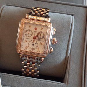 MIchele Deco 2 Tone ROSE Gold and Stainless